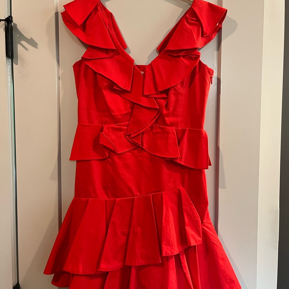 Rebecca Taylor Bold Red Dress